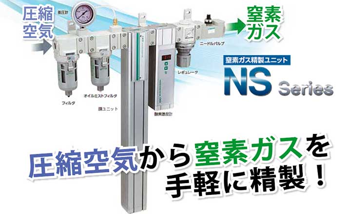 CKD窒素ガス精製ユニットNS